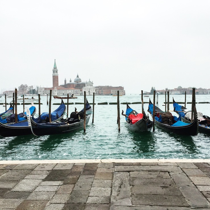 Venice's famous Gondodas